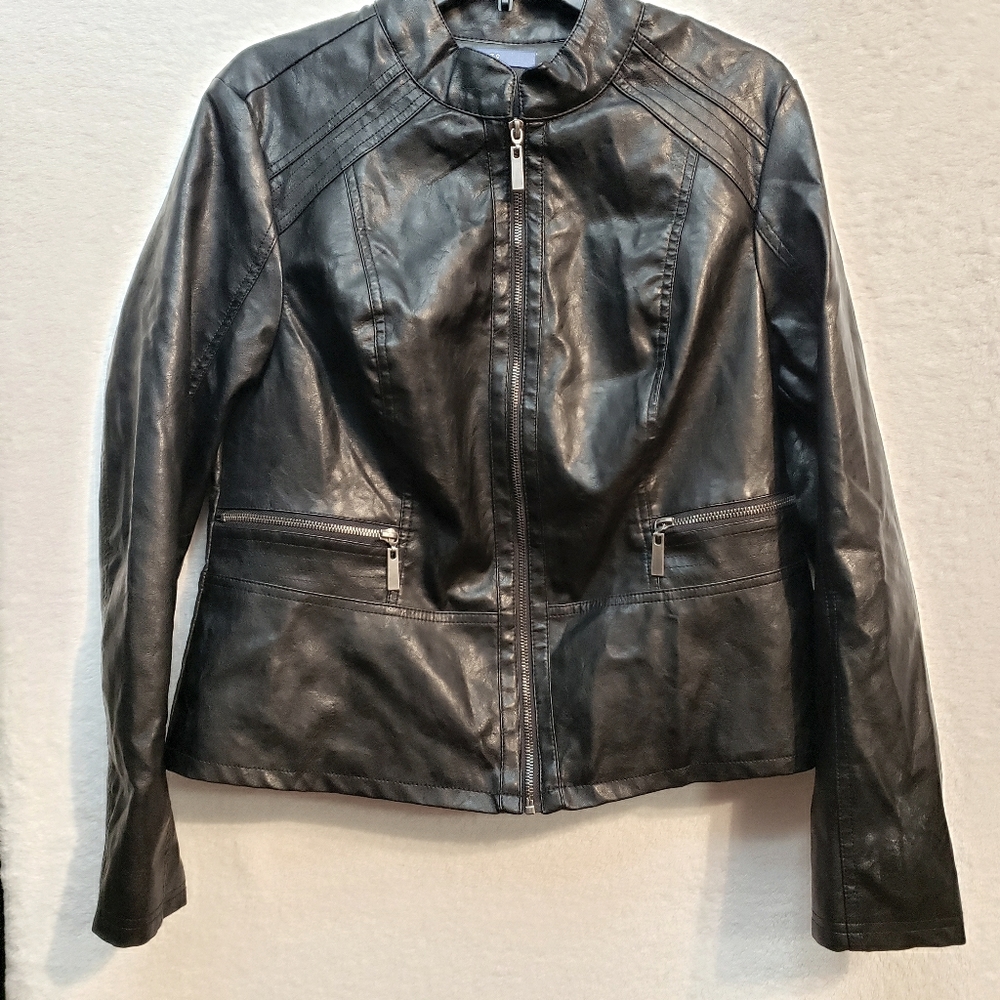 APT.9 faux leather jacket